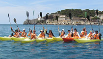 Kajaks in Port de Sóller.