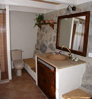 The second bathroom in the basement.
