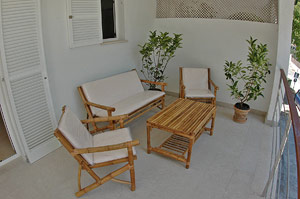 The front terrace of Apartment Mistral.