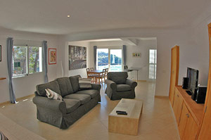 Living area of Apartment Mistral.