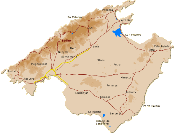 Mallorca-Karte