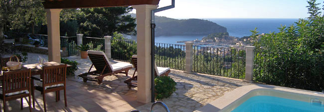 The wonderful Casita Vista Bahía, above of Port de Sóller